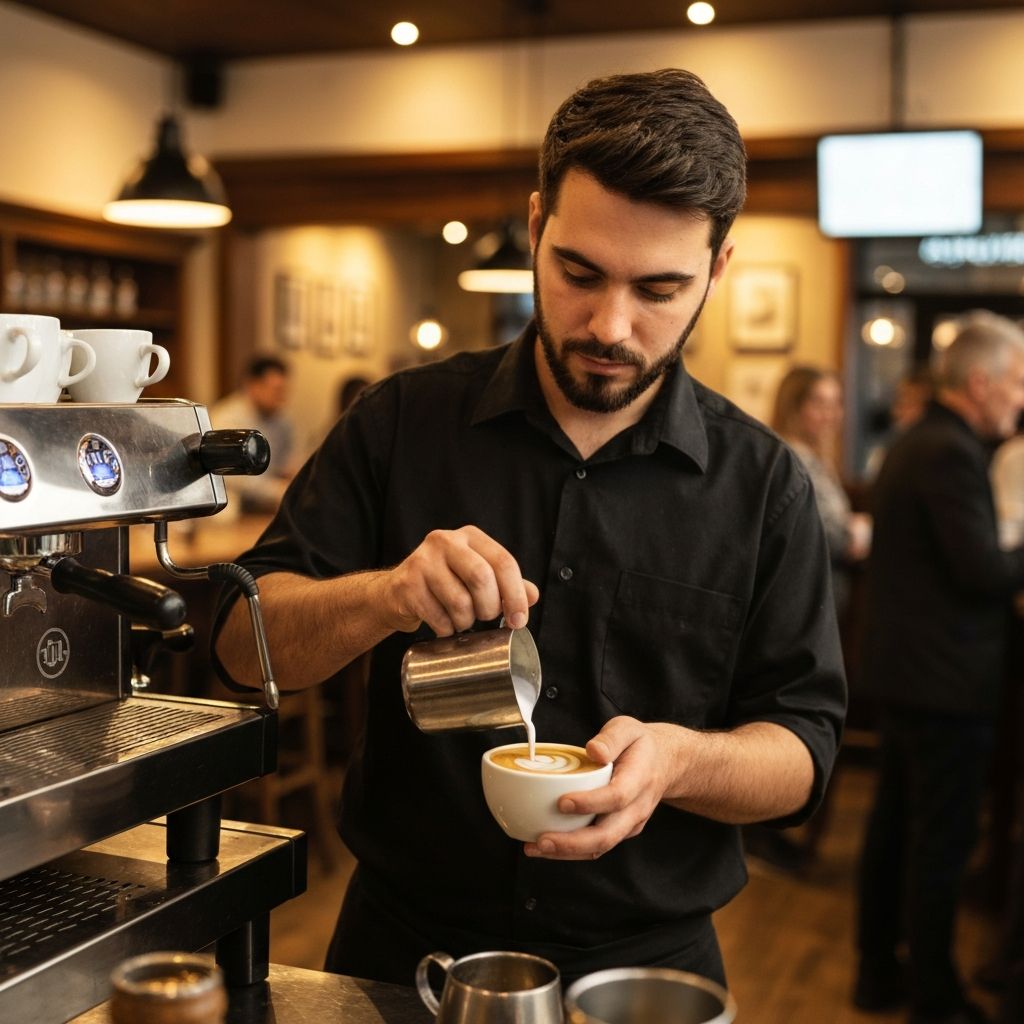Barista profesional di Kopi Rumah
